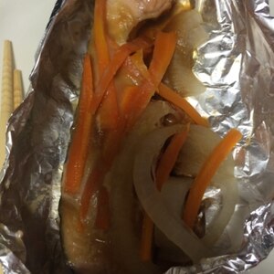 フライパンでふっくら☆鮭のホイル焼き